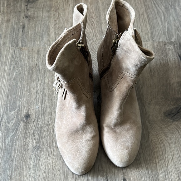 Sam Edelman Suede Fringe Booties - Picture 5 of 15